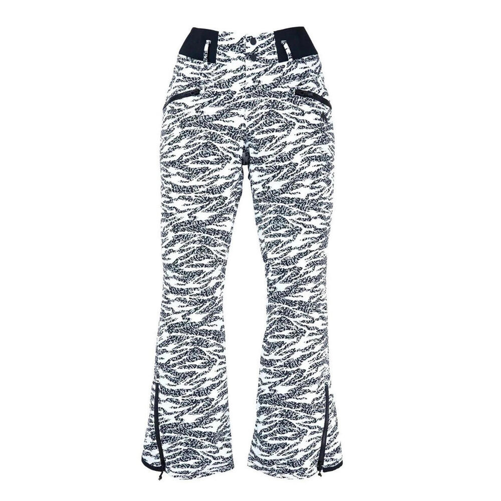$229 BURTON Women's Size L Snowboard Snow Marcy High Rise Pant Zebra Camo